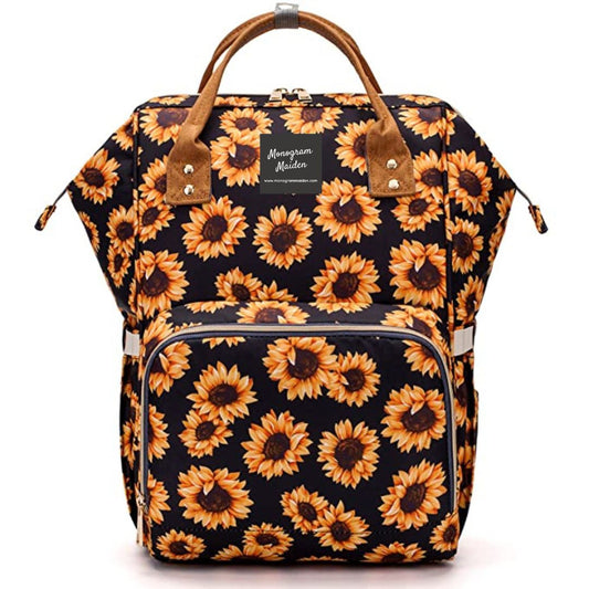Sunflower Diaper Bag Backpack
